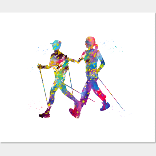 Nordic walking Posters and Art